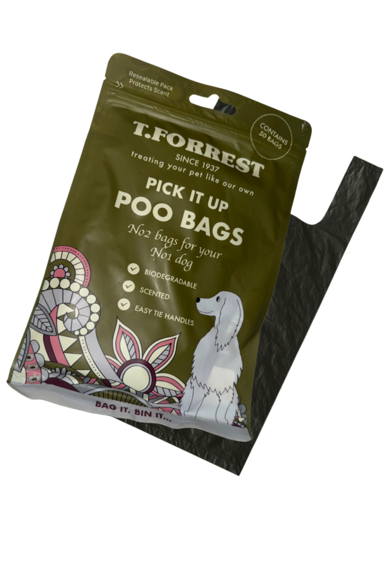 Pick It Up Poo Bags. Biodegradable, Scented & Easy Tie Handles
