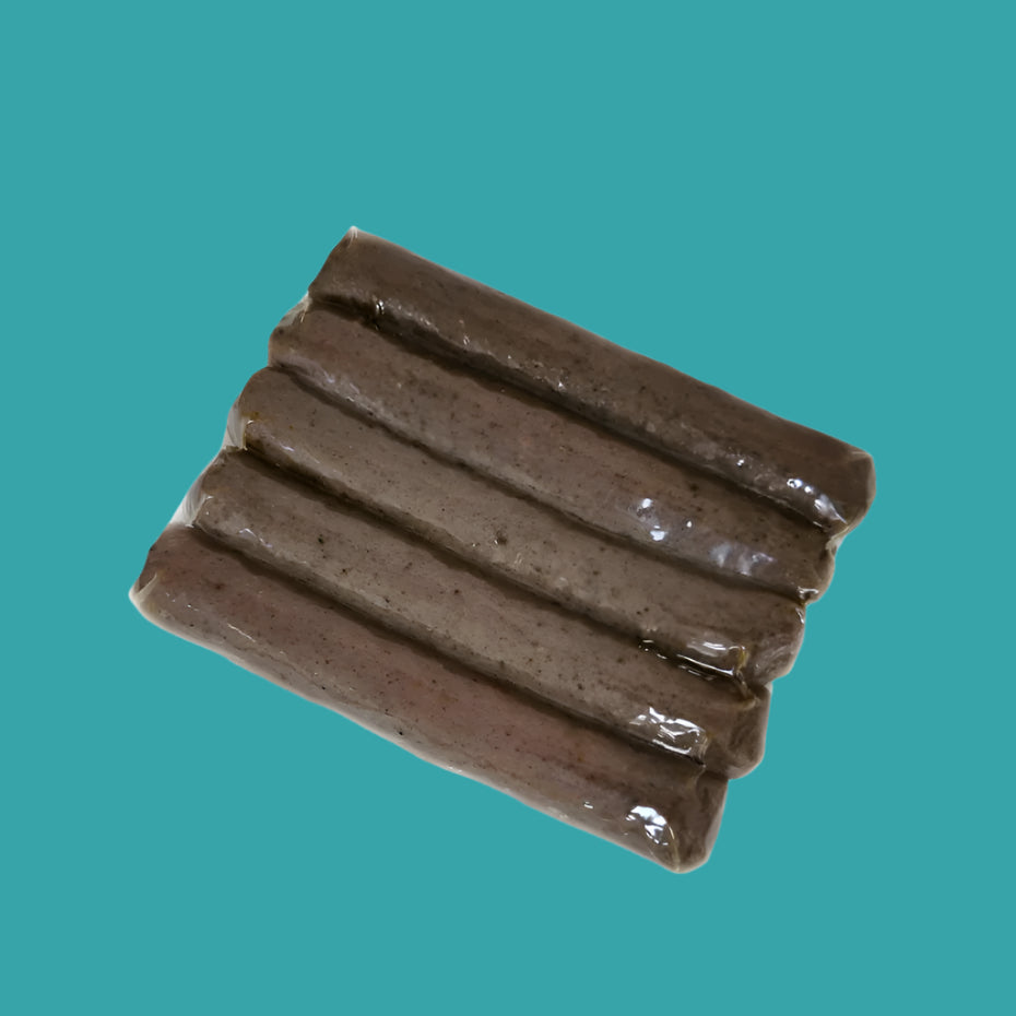 High value Moist Sausage training treat. Grain Free 40% Beef, Chicken Garlic & Sweet Potato