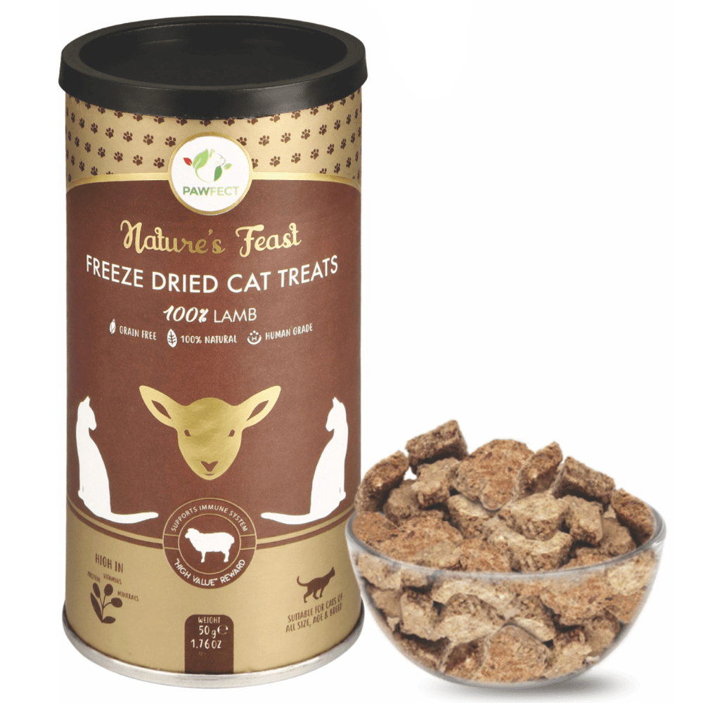 Pawfect Foods - Pawfect Nature's Feast Freeze-Dried Cat Treat- Lamb Meat - 50g